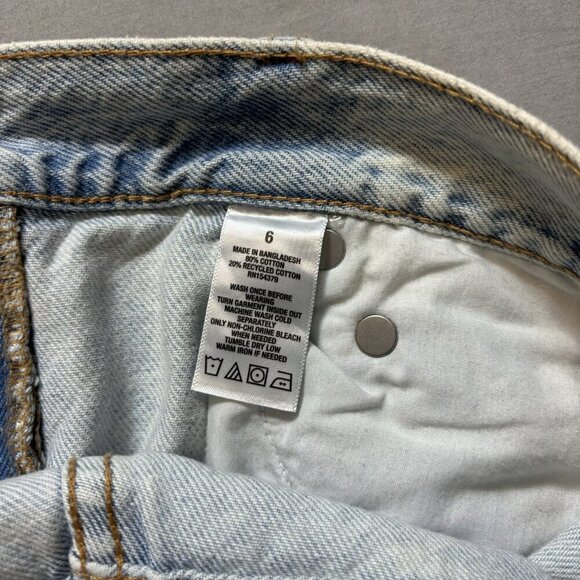 Brand New Aeropostale Size 6 Light Wash “Mom Jeans” - Picture 7 of 8